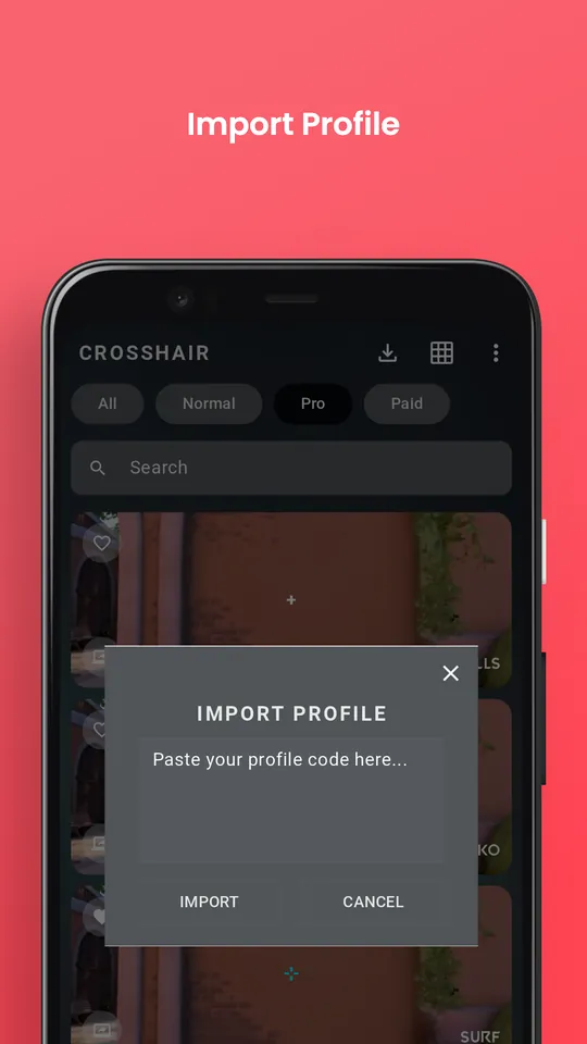 Crosshair — Import a code