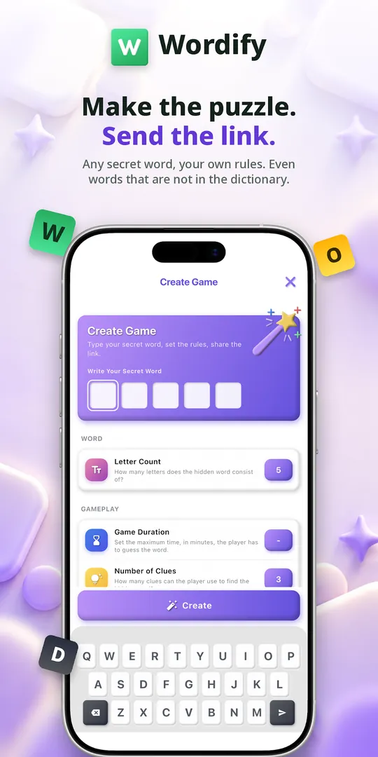 Wordify — Create a word puzzle